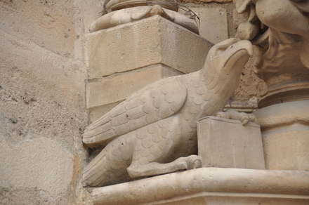 Paris, Portal of the Notre Dame with eagle
