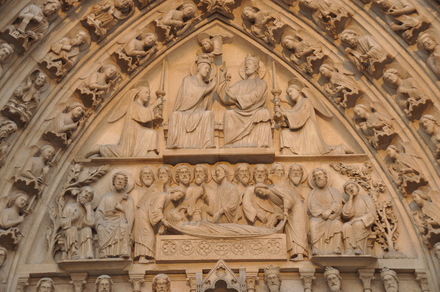 Paris, Left portal of the Notre Dame