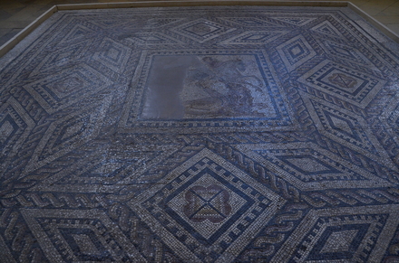 Reims, Mosaic, Bellerophon fighting the Chimaera