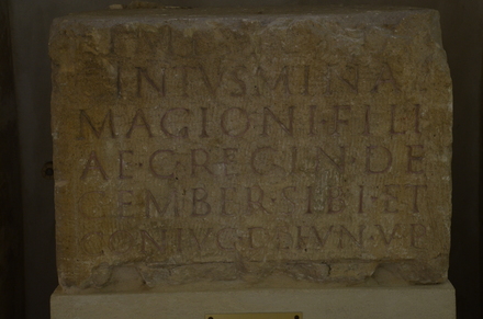 Reims, Tombstone for Cintusmina, daughter of Magonius