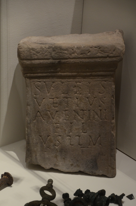 Strasbourg, Koenigshoffen, altar with Roman inscription