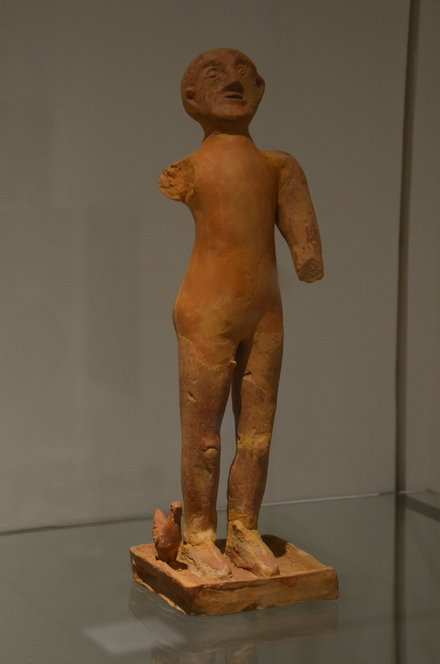 Strasbourg, Koenigshoffen, incomplete statue of Mercury with rooster