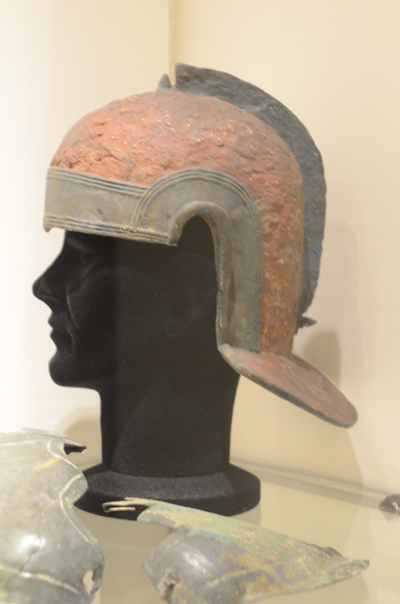 Strasbourg, Koenigshoffen, roman helmet reconstruction