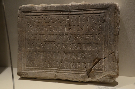 Strasbourg, Koenigshoffen, Mithraic relief, dedication of a repainting 