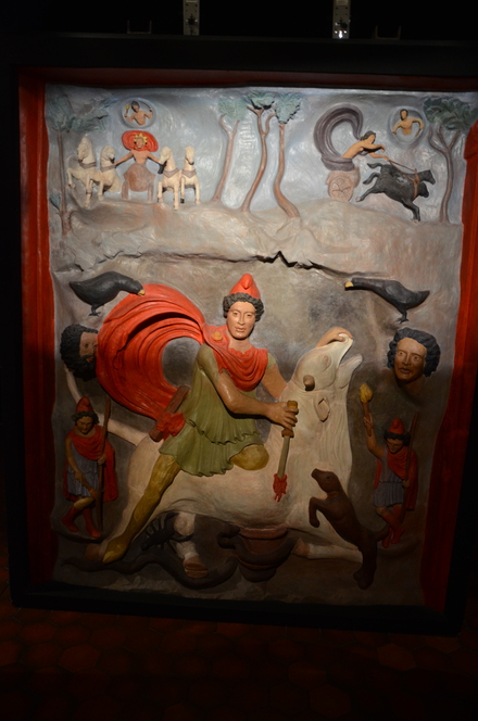 Strasbourg, Koenigshoffen, Mithraic relief, reconstruction