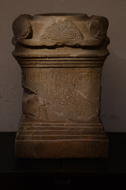 Strasbourg, Altar with dedication to the Rhine