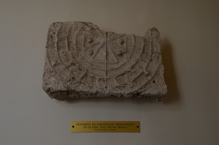 Villevenard, Fragment of a Merovingian sarcophagus