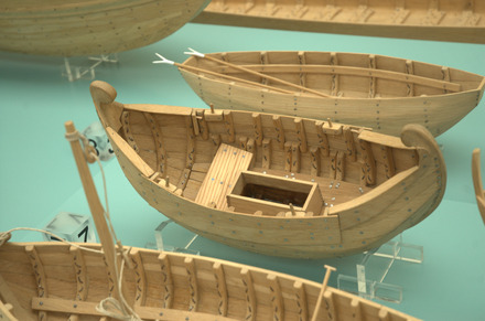 Metz, reconstruction of a ship unearthed  in Metz