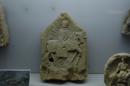 Relief showing the goddess Epona on a horse