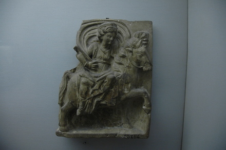 Relief showing the goddess Epona on a horse