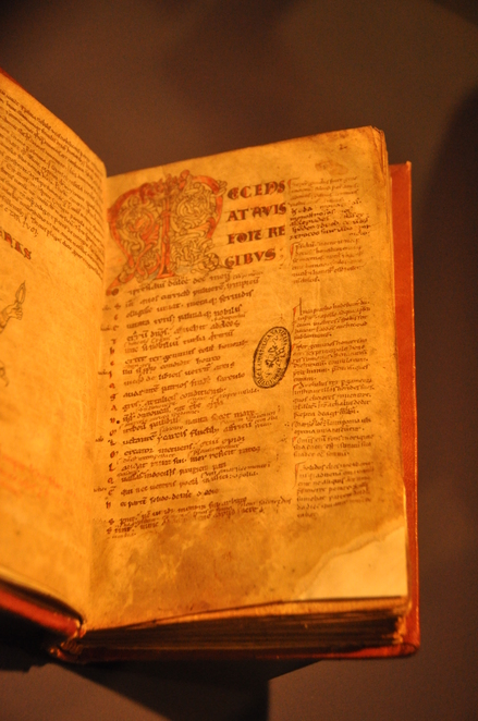 Manuscript with the odes of Horace