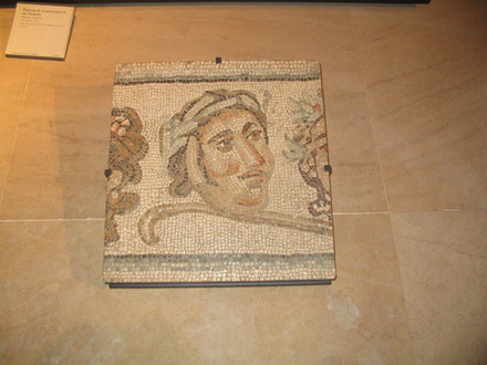 Bishapur, Mosaic hall, Mosaic of a theater mask