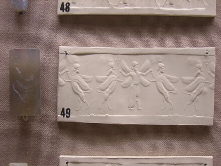 Assyrian seal with a cherub