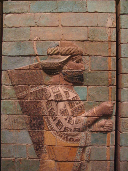 Susa, Achaemenid Palace, Glazed relief of a soldier (