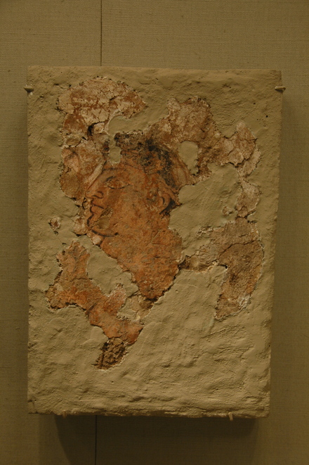 Kuh-e Khwaja, Sasanian wall painting, a man