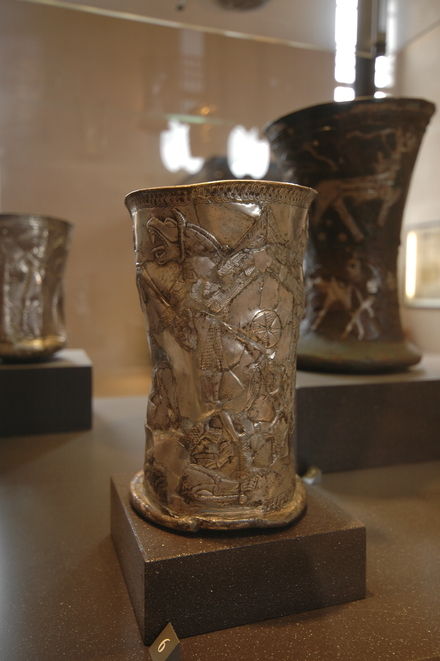 Marlik Civilization, Goblet decorated with mythological figures