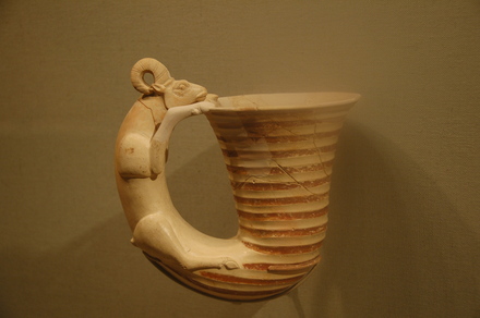 Pre-Achaemenid rhyton in the form of an antelope