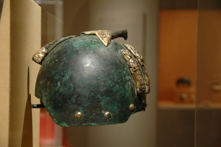Elamite helmet with divine figures