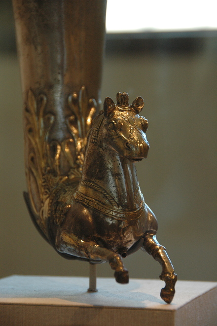 Seleucid or Parthian rhyton in the form of a horse