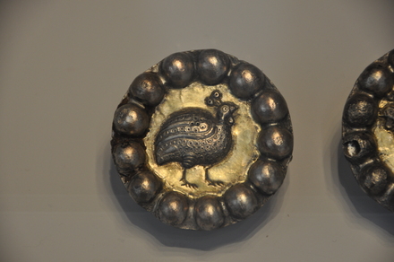 Sasanian plate with a guinea fowl