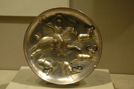 Sasanian plate with a hunting scene