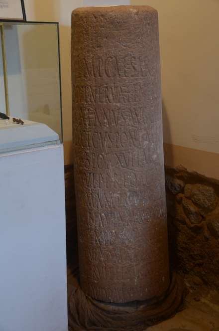 Akaba, Milestone with Roman inscription 