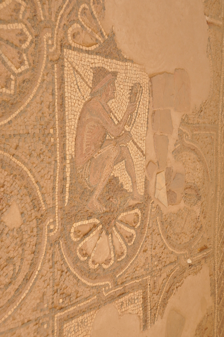 Petra, Byzantine church, Mosaic presenting an angler