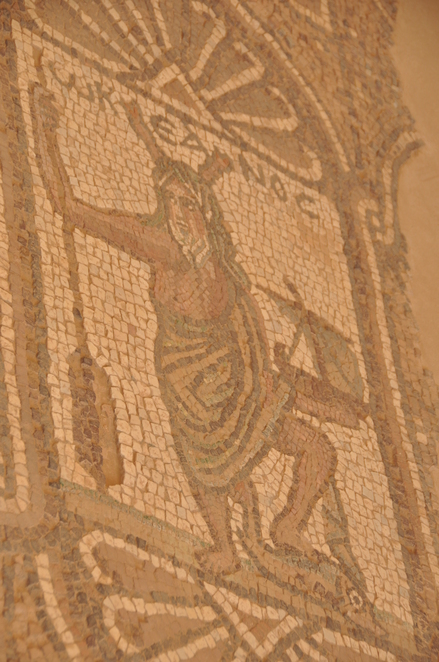 Petra, Byzantine church, Mosaic presenting a fisherman