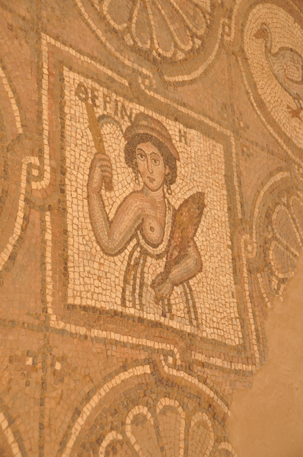 Petra, Byzantine church, Mosaic presenting an allegory of Summer