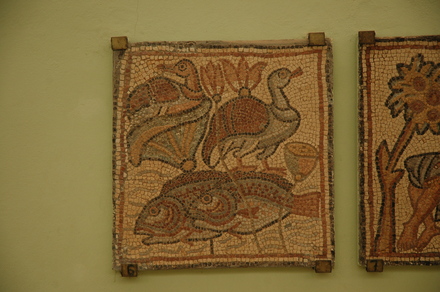 Theodorias, East Church, Mosaic with a Nilotic scene 