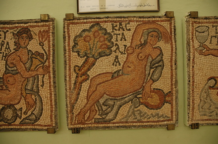 Theodorias, East Church, Mosaic of the Castalian Well