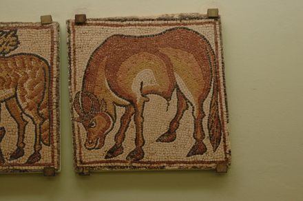 Theodorias, East Church, Mosaic of a bull
