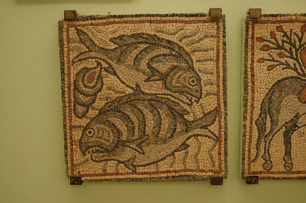 Theodorias, East Church, Mosaic of fish