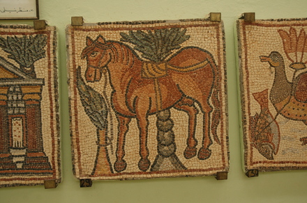 Theodorias, East Church, Mosaic of a horse