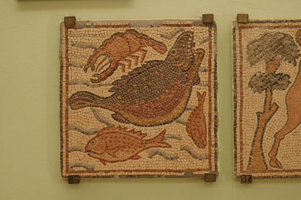 Theodorias, East Church, Mosaic of fish