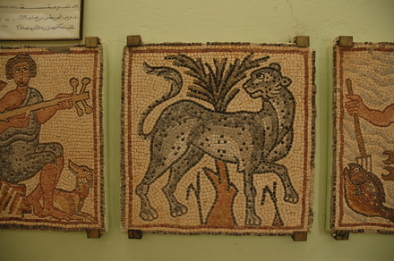 Theodorias, East Church, Mosaic of a leopard