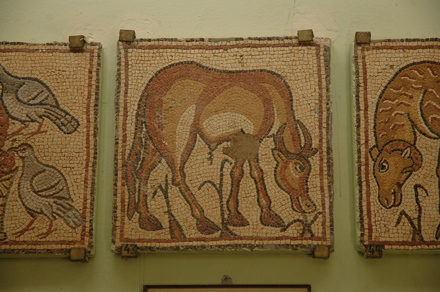 Theodorias, East Church, Mosaic of a bull