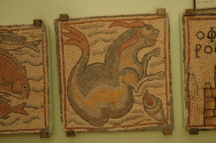 Theodorias, East Church, Mosaic of an amphibious monster