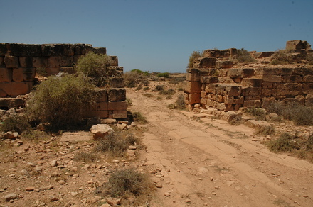 Taucheira-Arsinoe, Western wall and gate