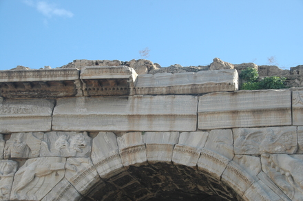 Oea, Arch of Marcus Aurelius from the northwest, Inscription