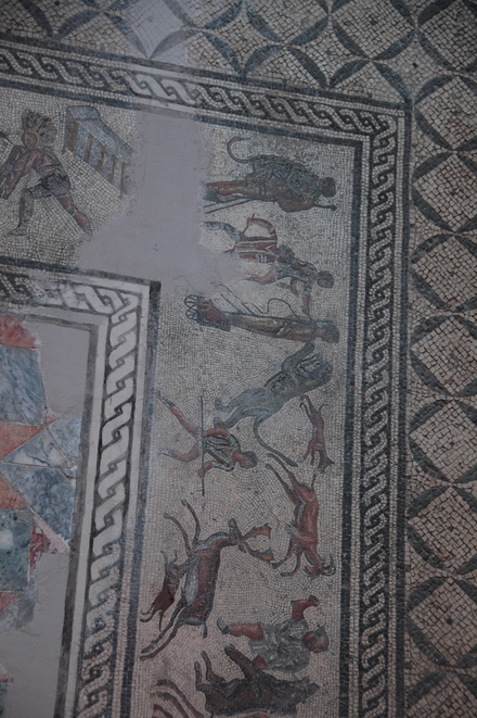 Dar Buc Ammera, Gladiator mosaic