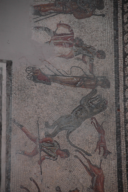 Dar Buc Ammera, Gladiator mosaic