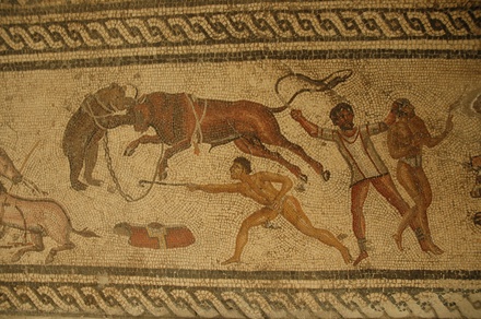 Dar Buc Ammera, Gladiator mosaic