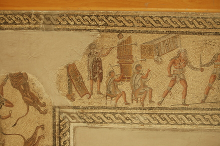 Dar Buc Ammera, Gladiator mosaic
