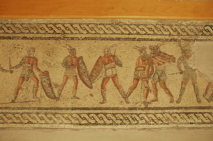 Dar Buc Ammera, Gladiator mosaic