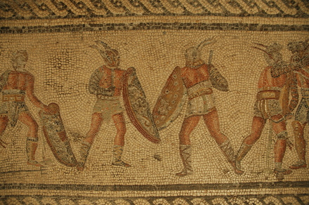 Dar Buc Ammera, Gladiator mosaic