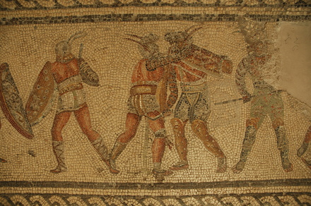 Dar Buc Ammera, Gladiator mosaic