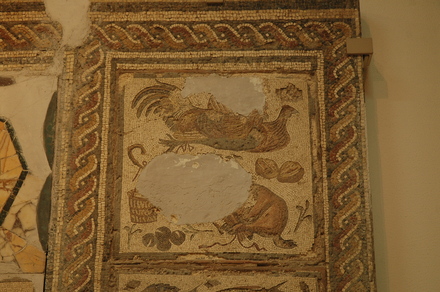 Dar Buc Ammera, Four season mosaic, Birds