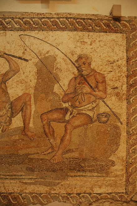 Lepcis Magna, Villa of the Nile Mosaic, Fisherman