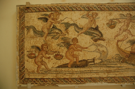 Lepcis Magna, Villa of the Nile Mosaic, Erotes